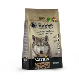 Carnis Droogvoeding geperst konijn regular 4kg